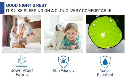 Celestial Cotton Luxe Zip-Pad Ivytress mattress pad featuring a zippered design, crafted from soft cotton to provide hypoallergenic protection against dust mites and allergens, enhancing sleep comfort