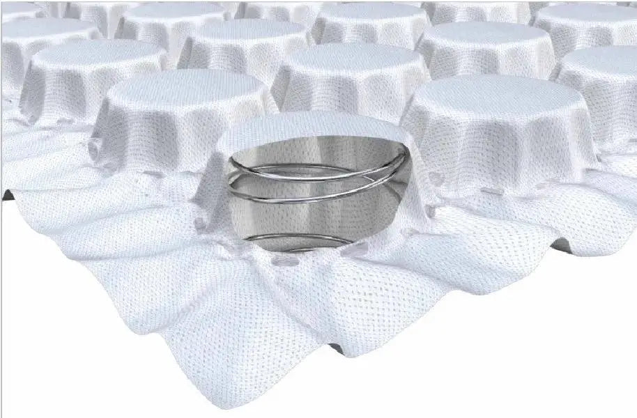 Mini Pocket Spring Topper featuring 1221 individual pocketed springs for personalized support and enhanced comfort.