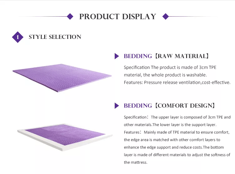 TPE Silicone Cooling Gel Mattress Topper offering advanced cooling technology, luxurious body-contouring comfort, and durable support for enhanced sleep quality.