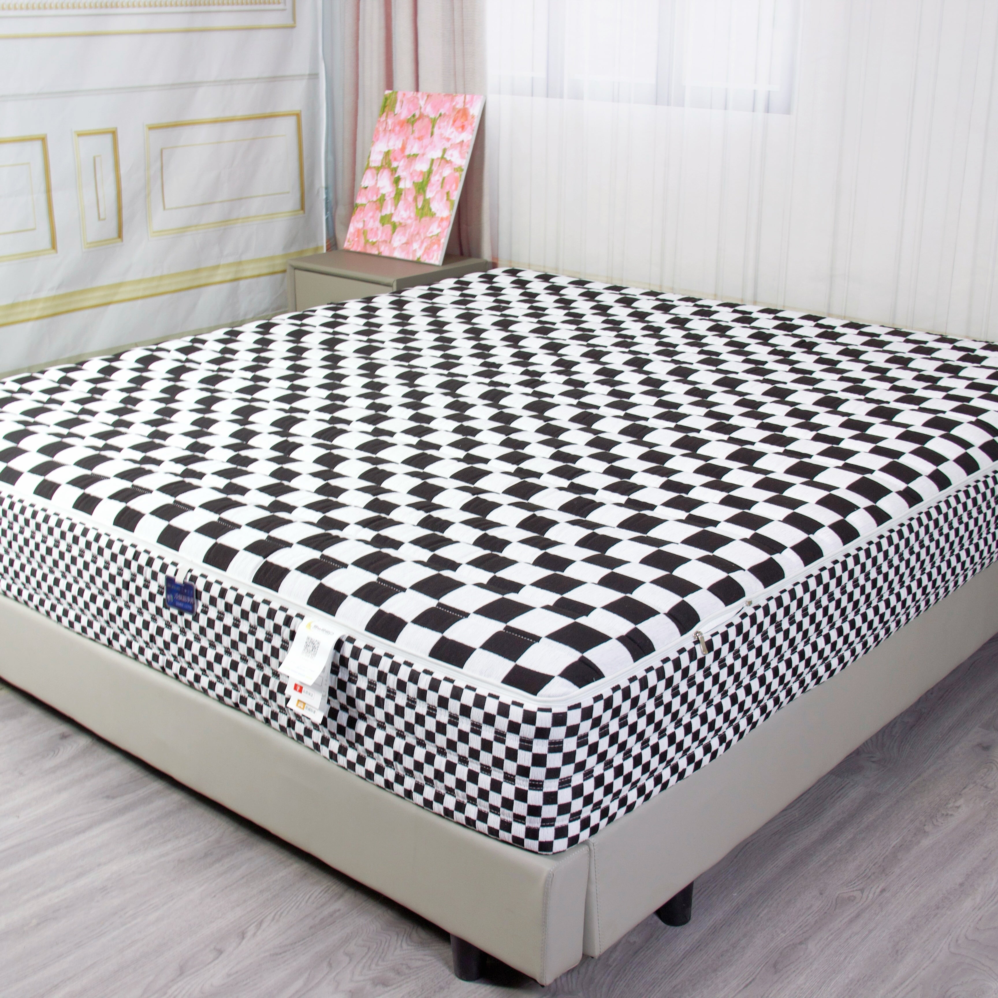 Zenith Cotton Luxe Zip-Pad Ivytress - A premium cotton zip-pad designed for enhanced comfort and support, featuring a removable and washable cover for easy maintenance