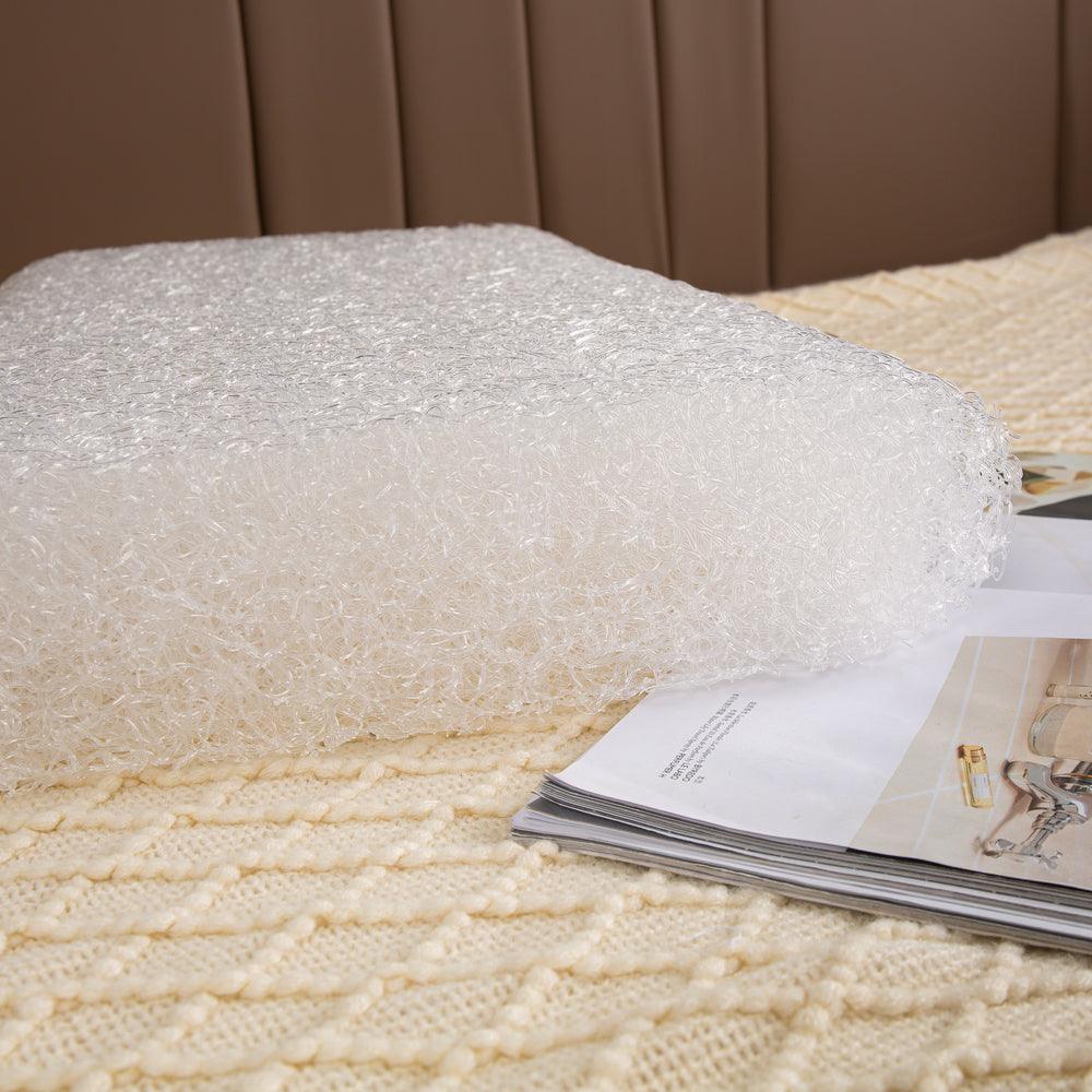 AirCloud Comfort Pillow with Cover featuring advanced AirFiber technology, designed for plush support, superior breathability, and hypoallergenic protection for a restful sleep experience